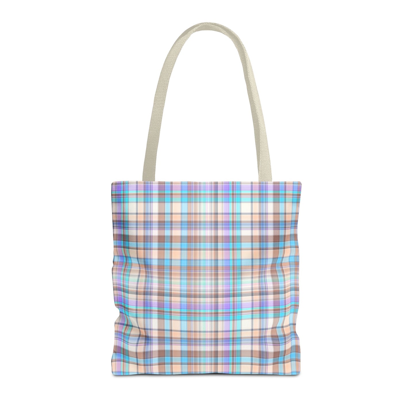 Pastel Plaid Tote Bag