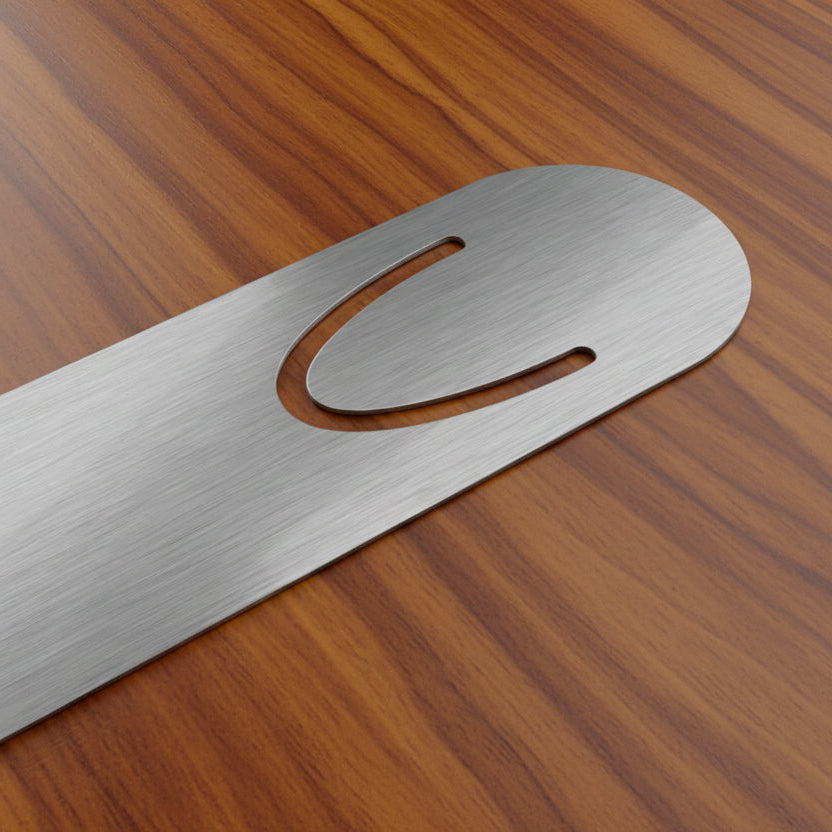 Winter Reading Metal Bookmark