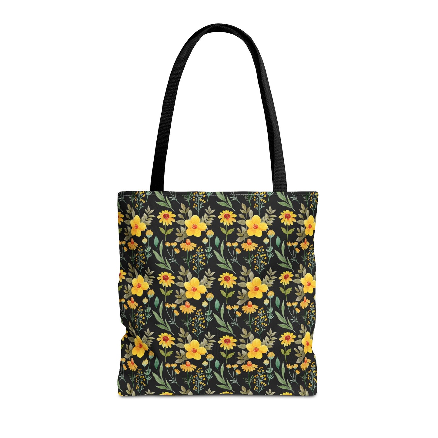 Floral Yellow Tote Bag