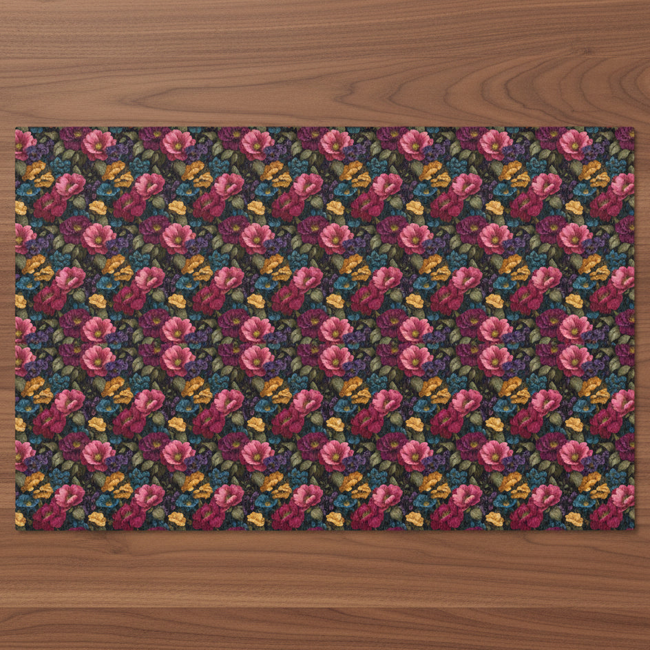 Vintage Floral Indoor Area Rug