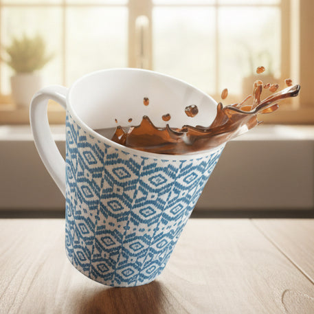 Blue Diamond Latte Mug