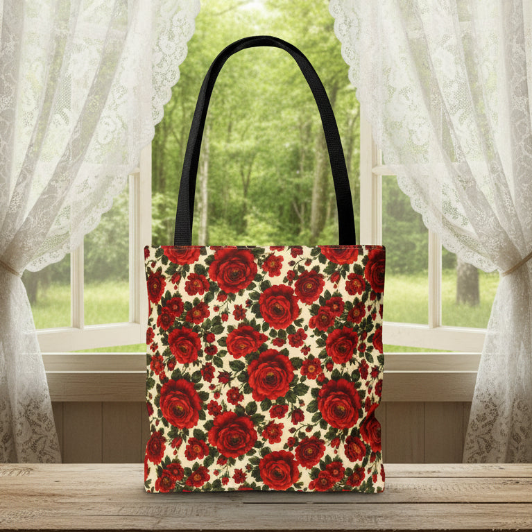 Riverfront Roses Tote Bag