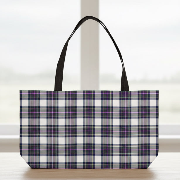Winter Orchard Plaid Weekend Tote Bag