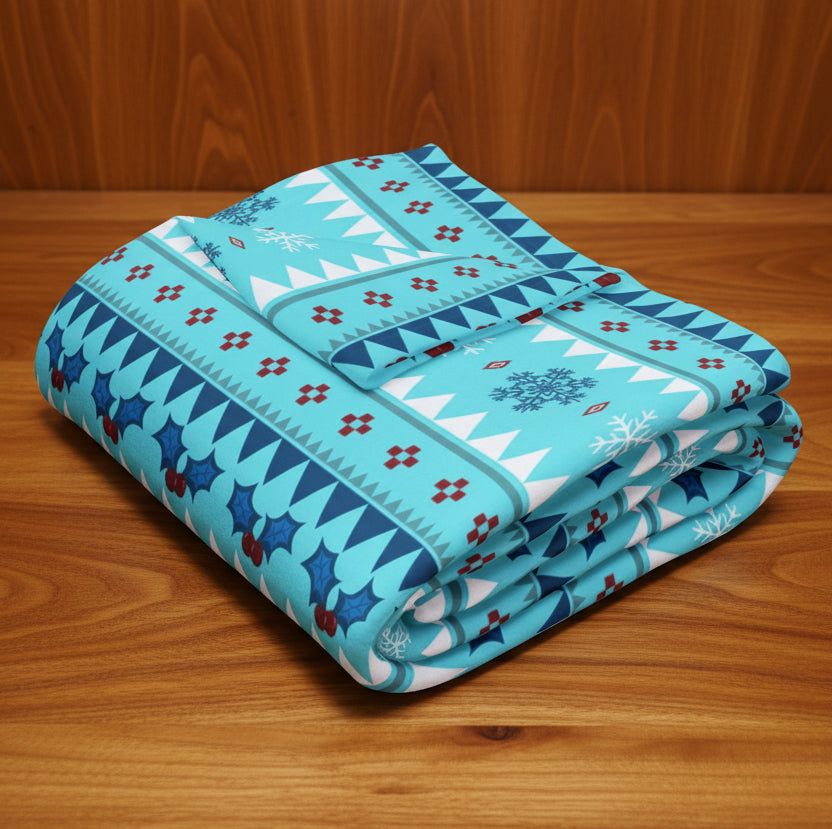 Arctic Snowfall Fleece Blanket