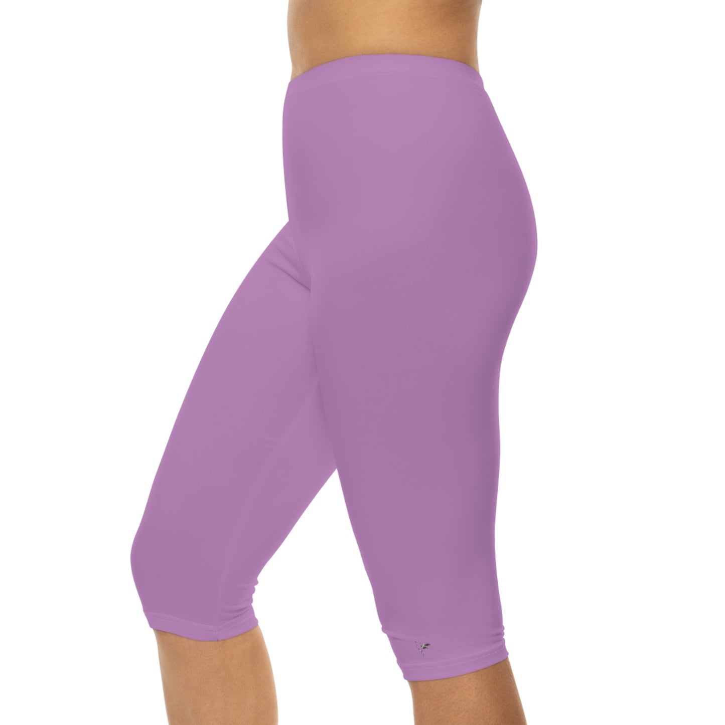 Wildwood Valley Pink Logo Capri Leggings | Spring Workout Activewear