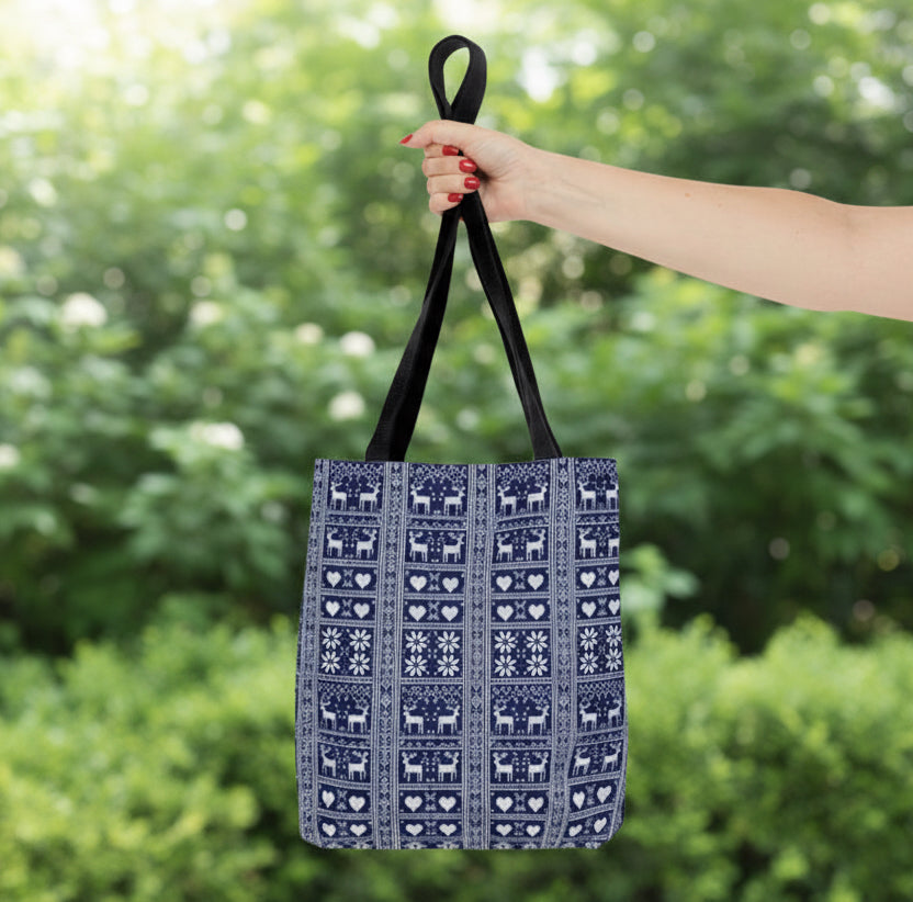 Nordic Reindeer Tote Bag