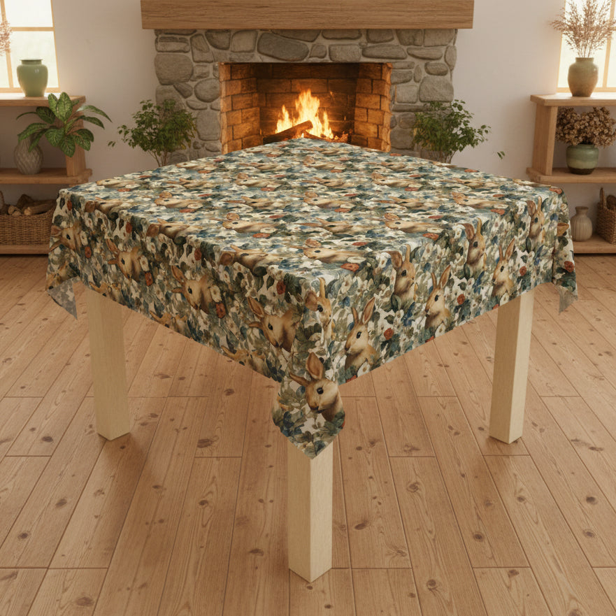 Woodland Bunnies Tablecloth