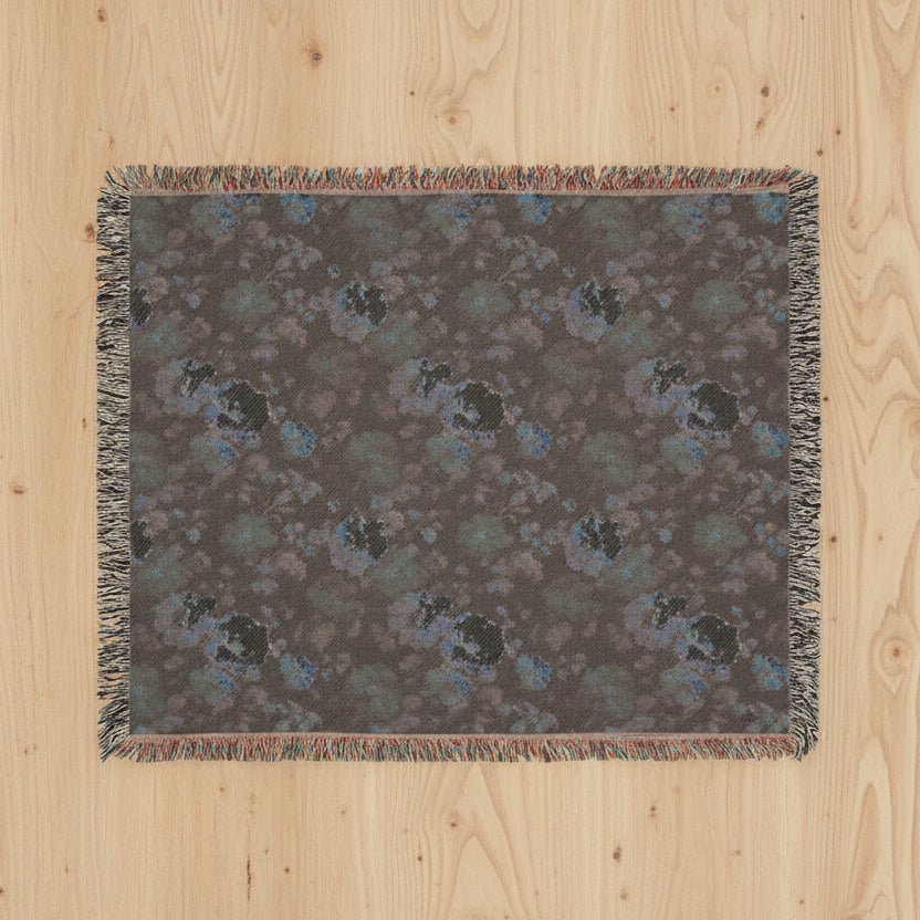 Vintage Roses Woven Blanket