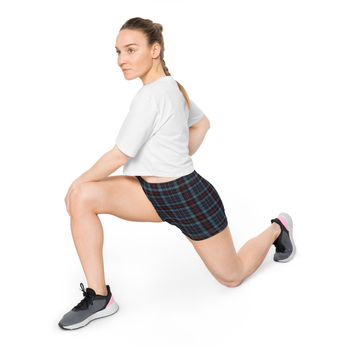 Highland Hearth Blue Plaid Women's Shorts