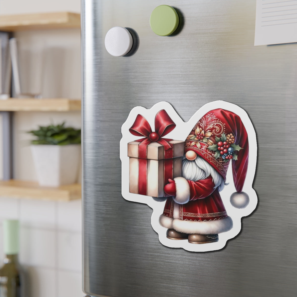 Christmas Gnome Fridge Magnet