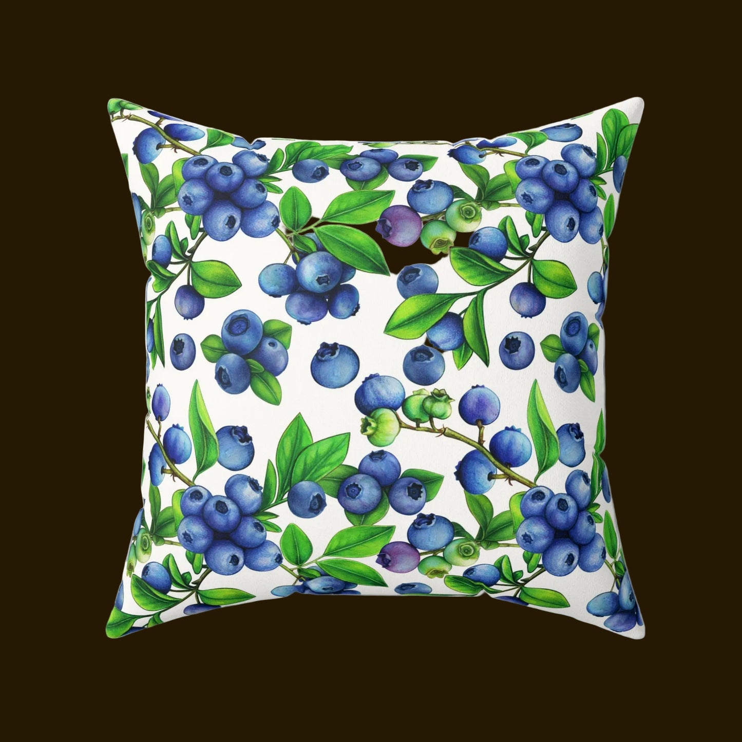 Blueberry Faux Suede Pillow