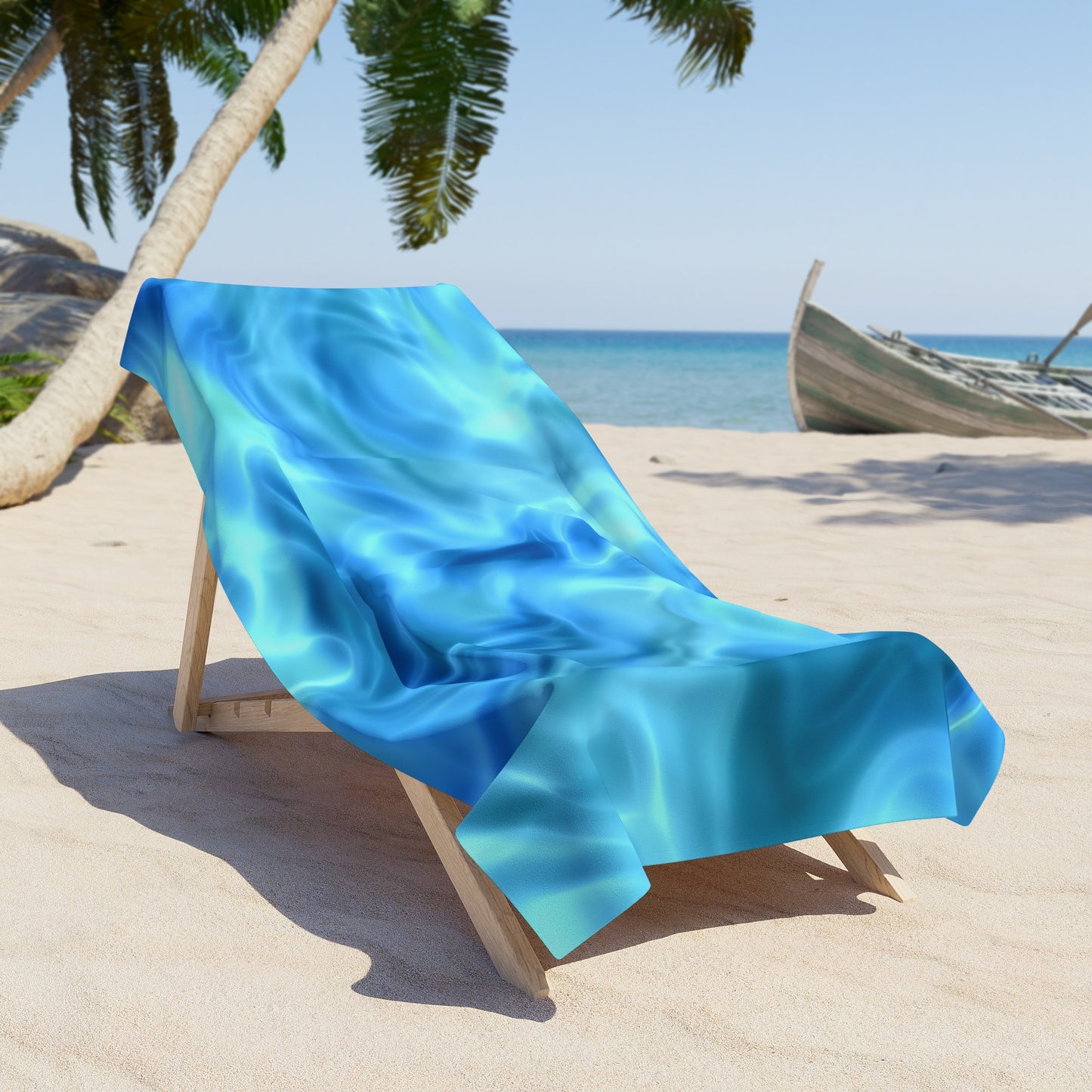 Swirling Water Beach Towel