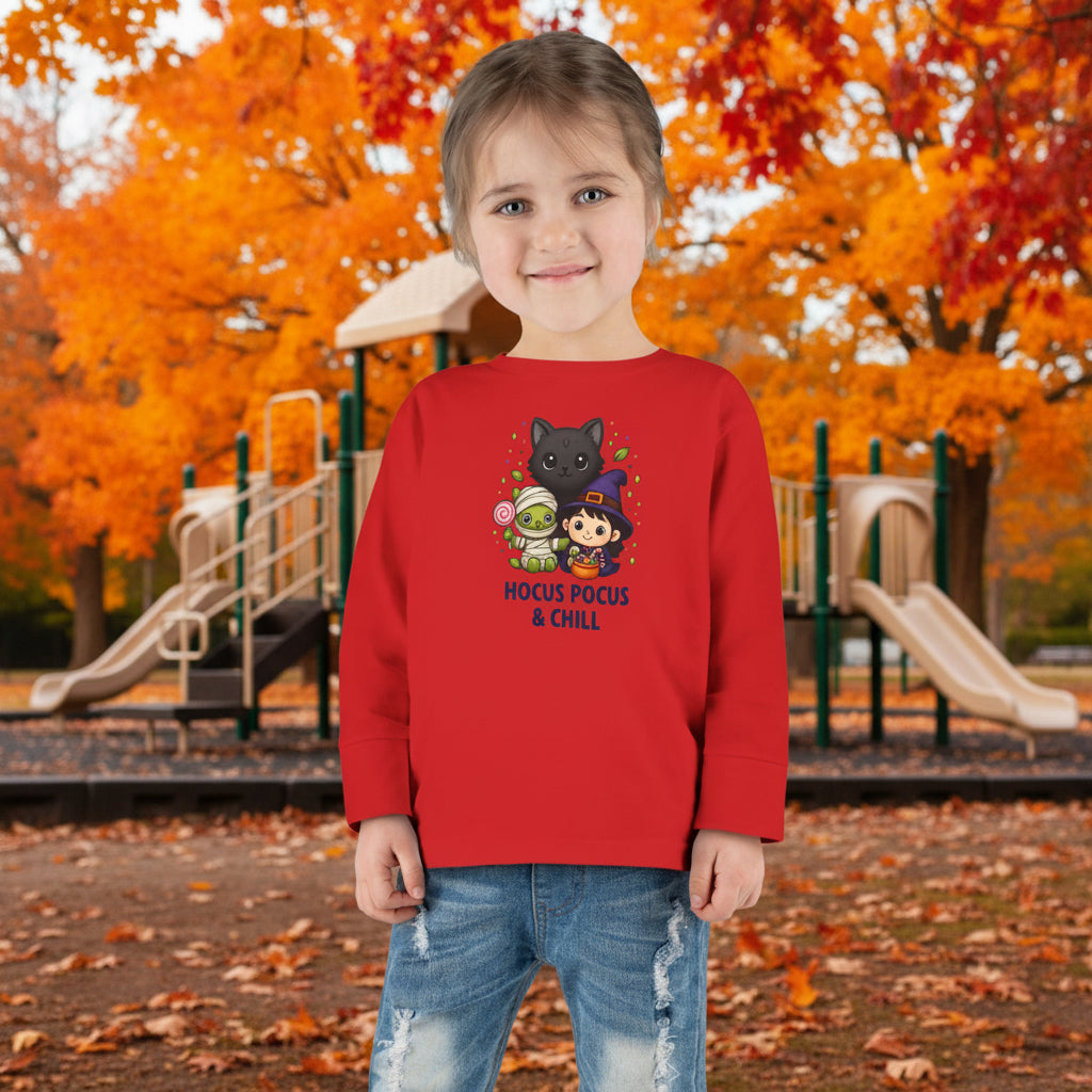 Hocus Pocus & Chill Toddler Long Sleeve T-shirt