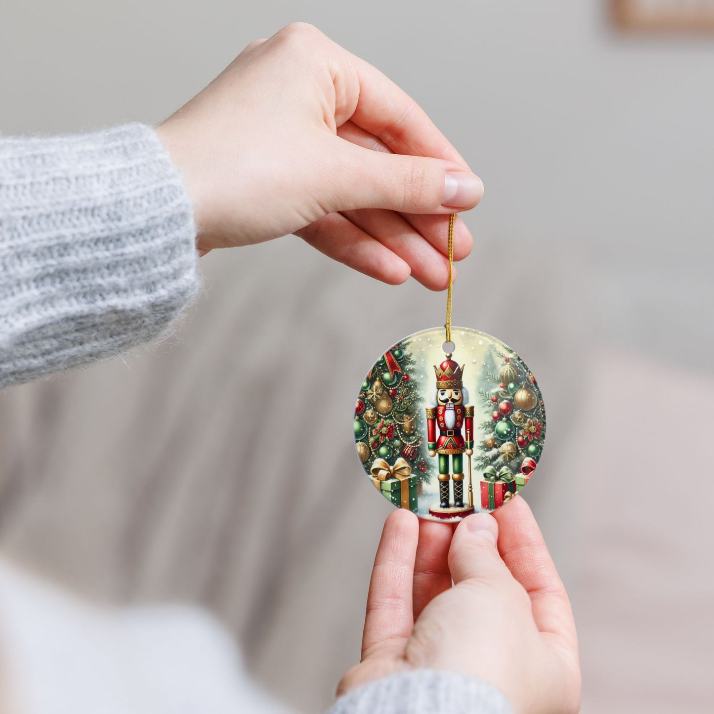 The Christmas Nutcracker Ceramic Ornament