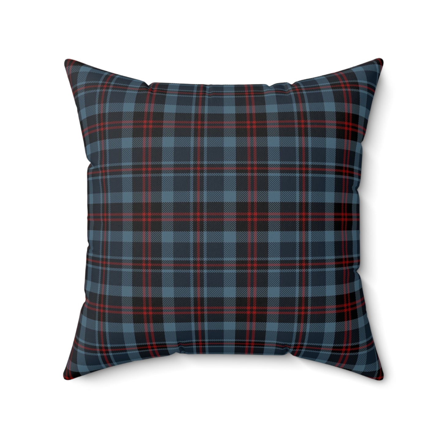 Highland Hearth Plaid Faux Suede Pillow
