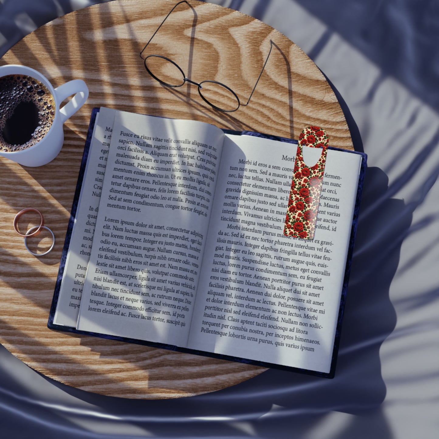 Riverfront Roses Metal Bookmark