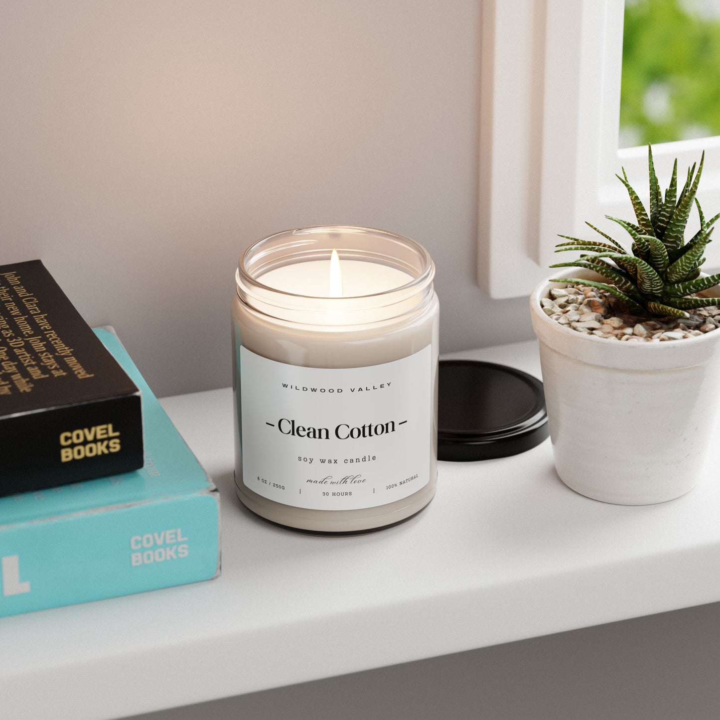 Clean Cotton 9oz Scented Soy Candle