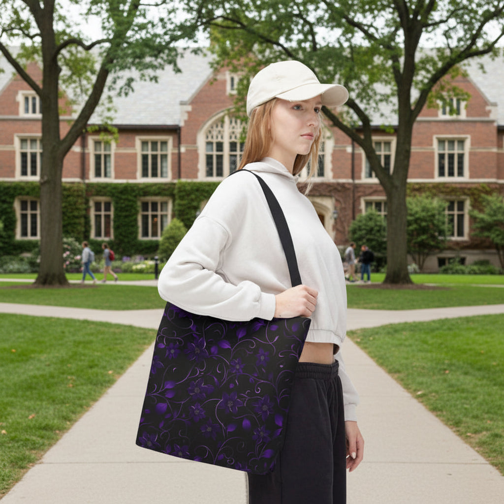 Violet Vine Tote Bag