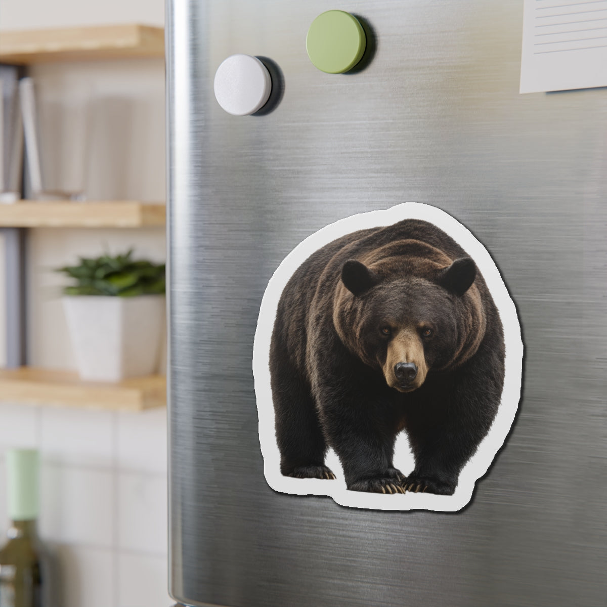 Black Bear Fridge Magnet