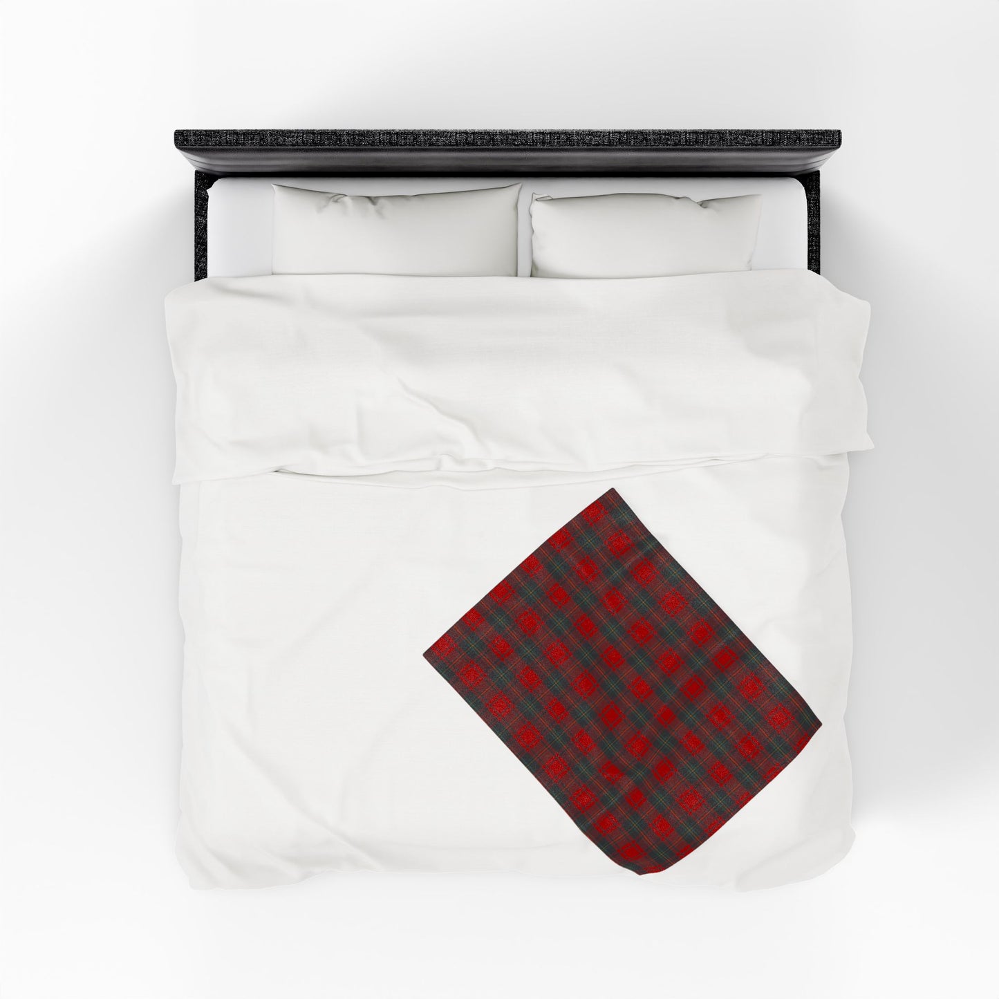 Red Plaid Velveteen Plush Blanket