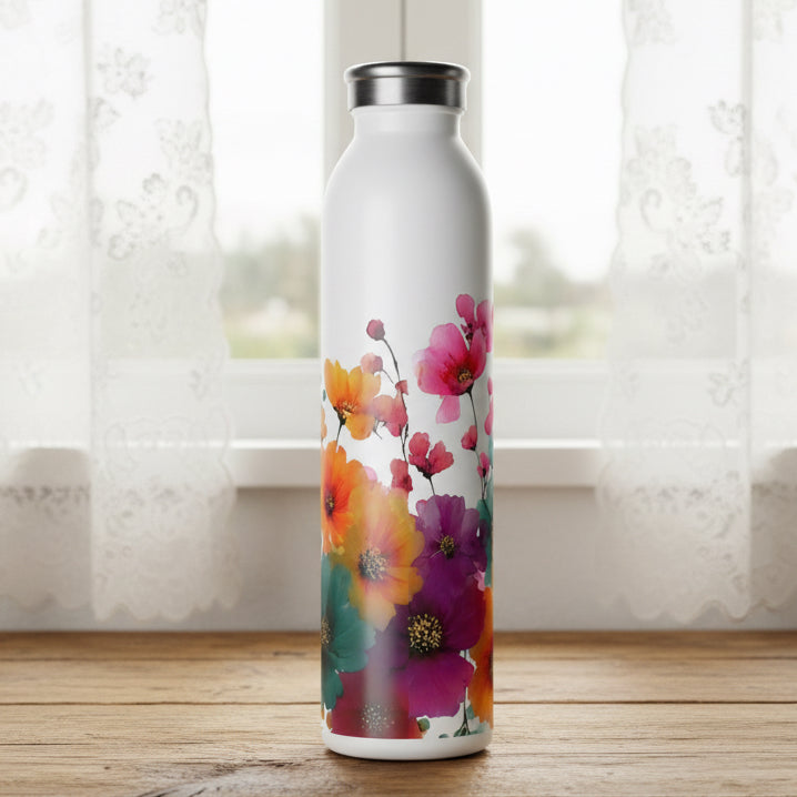 Wildflower 20oz Slim Water Bottle