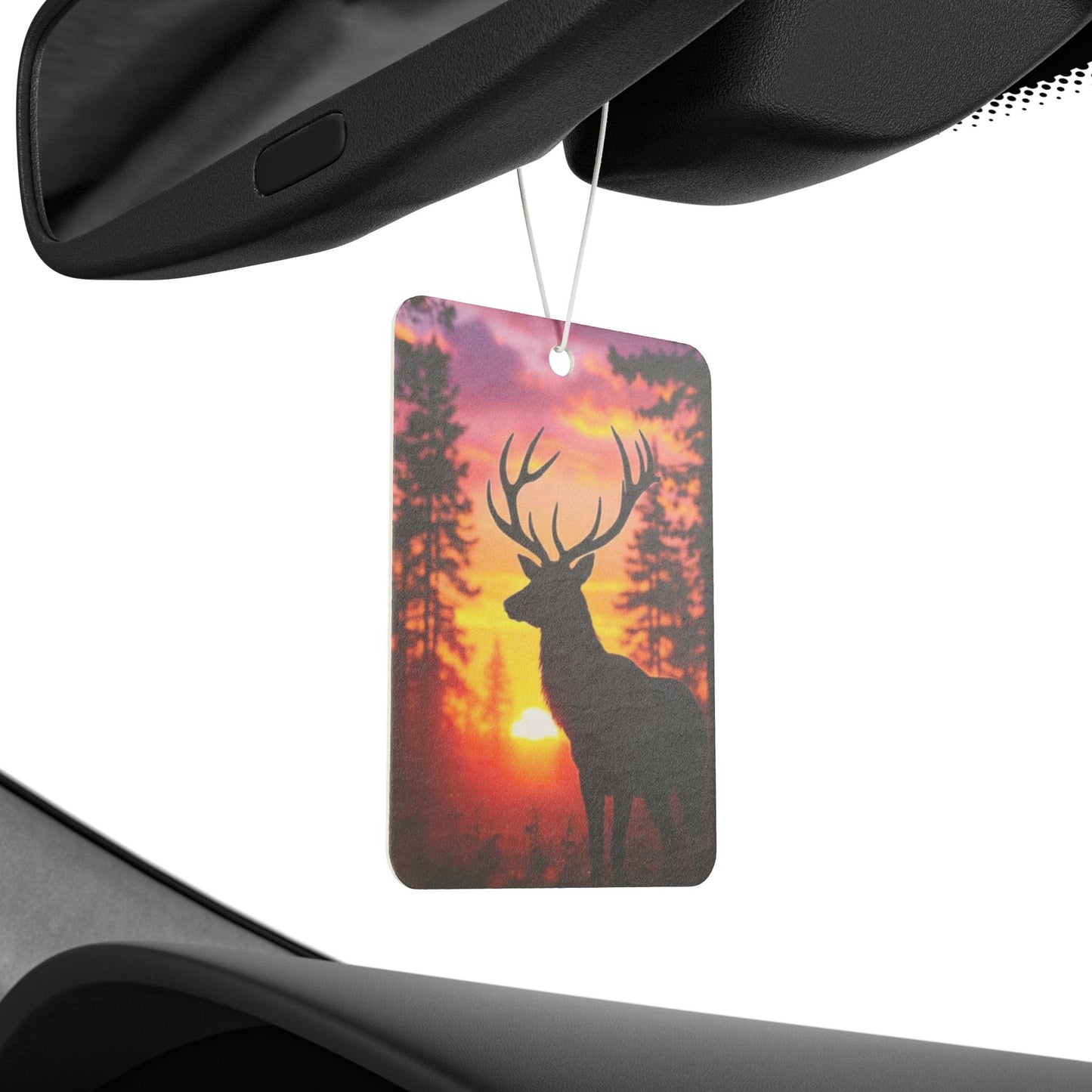Deer Sunset Car Air Freshener | Scented Hanging Ornament