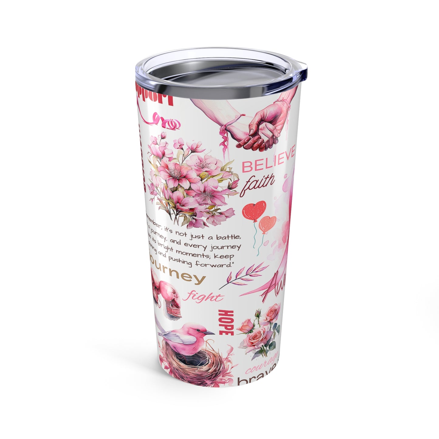Breast Cancer Awareness 20oz Stainless Steel Tumbler
