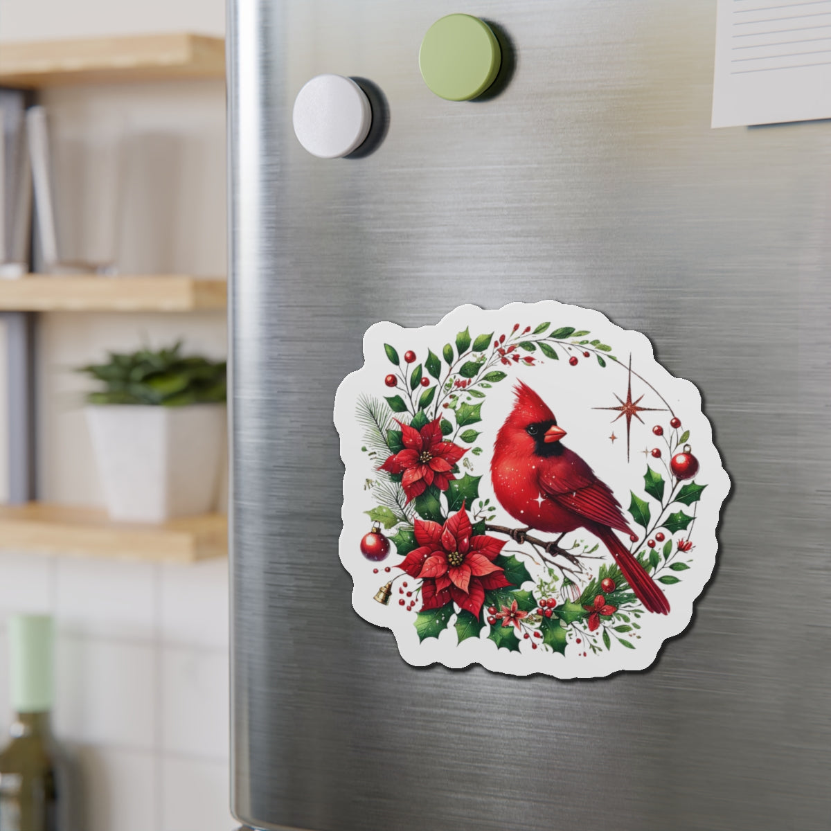 Cardinal Wreath Magnet