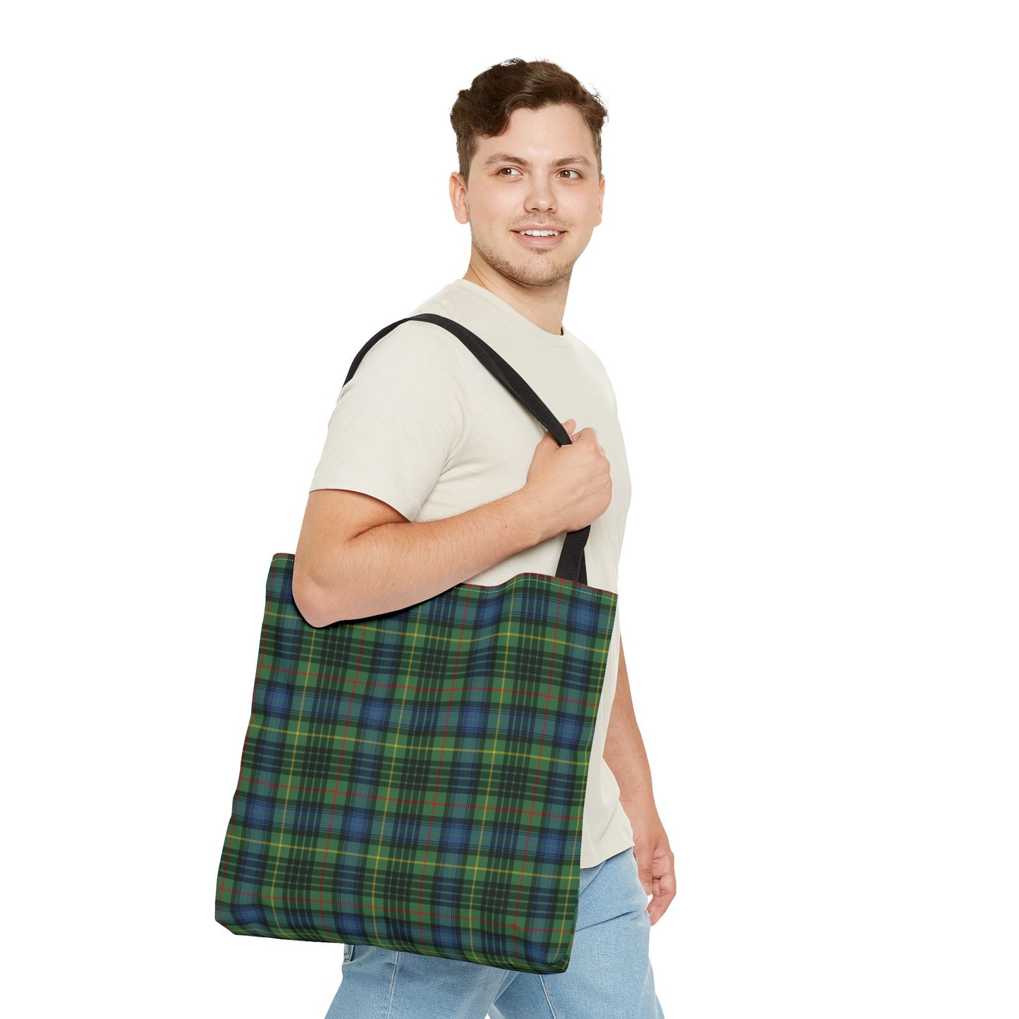 Aberdeen Meadow Plaid Tote Bag