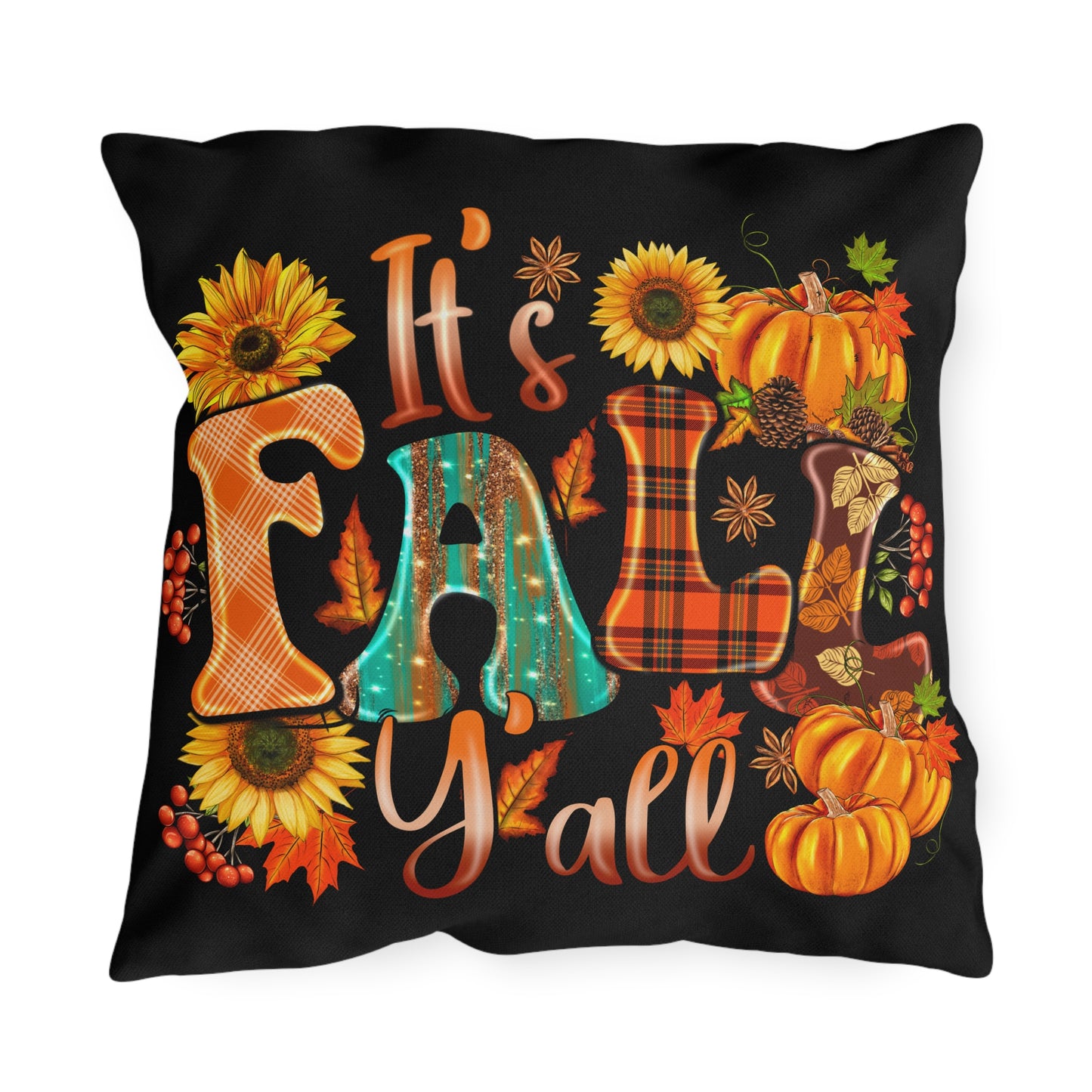 It's Fall Ya'll Outdoor Pillow