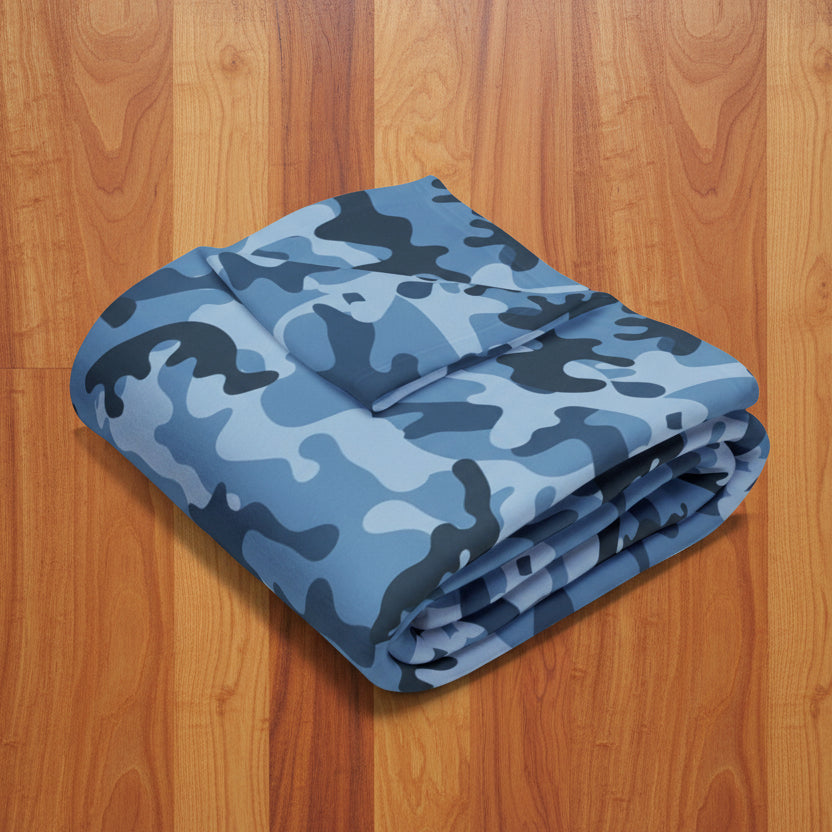 Arctic Blue Camo Fleece Blanket