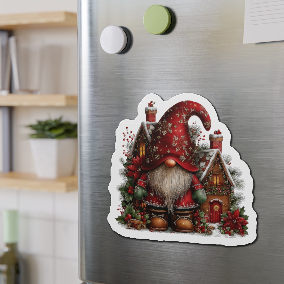 Christmas Gnome Fridge Magnet