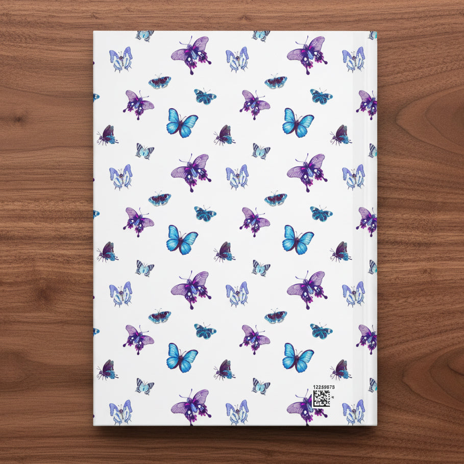 Butterfly Pattern Hardcover Journal