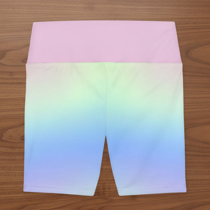 Cotton Candy Ombre’ Workout Shorts