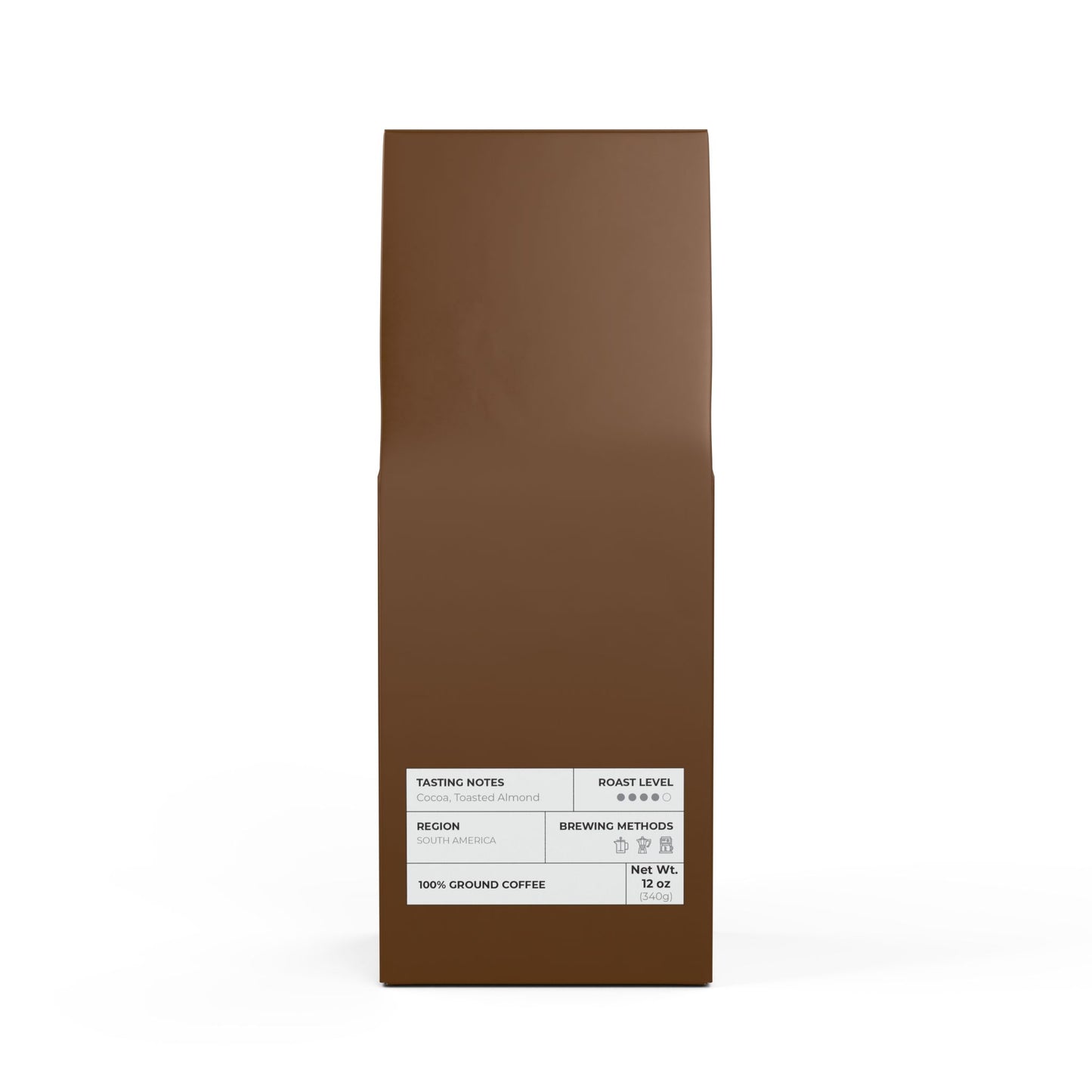 Cocoa & Nuts Coffee Blend (Medium-Dark Roast) 12oz