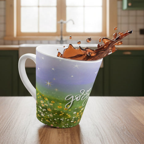 Hello Gorgeous Floral Meadow Latte Mug