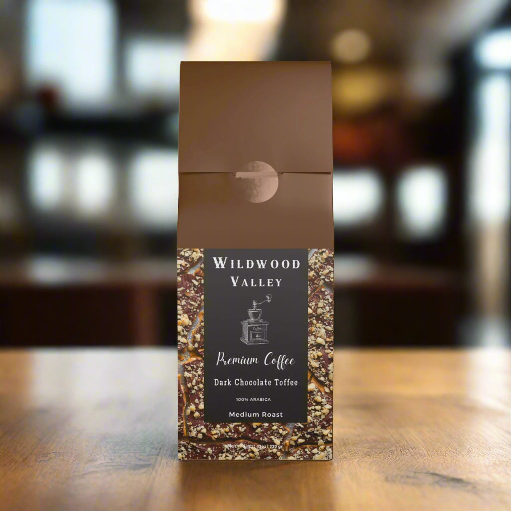 Dark Chocolate Toffee Coffee Blend (Medium Roast) 12oz