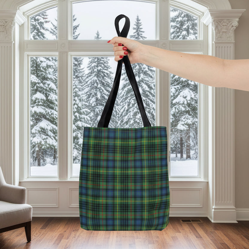 Aberdeen Meadow Plaid Tote Bag