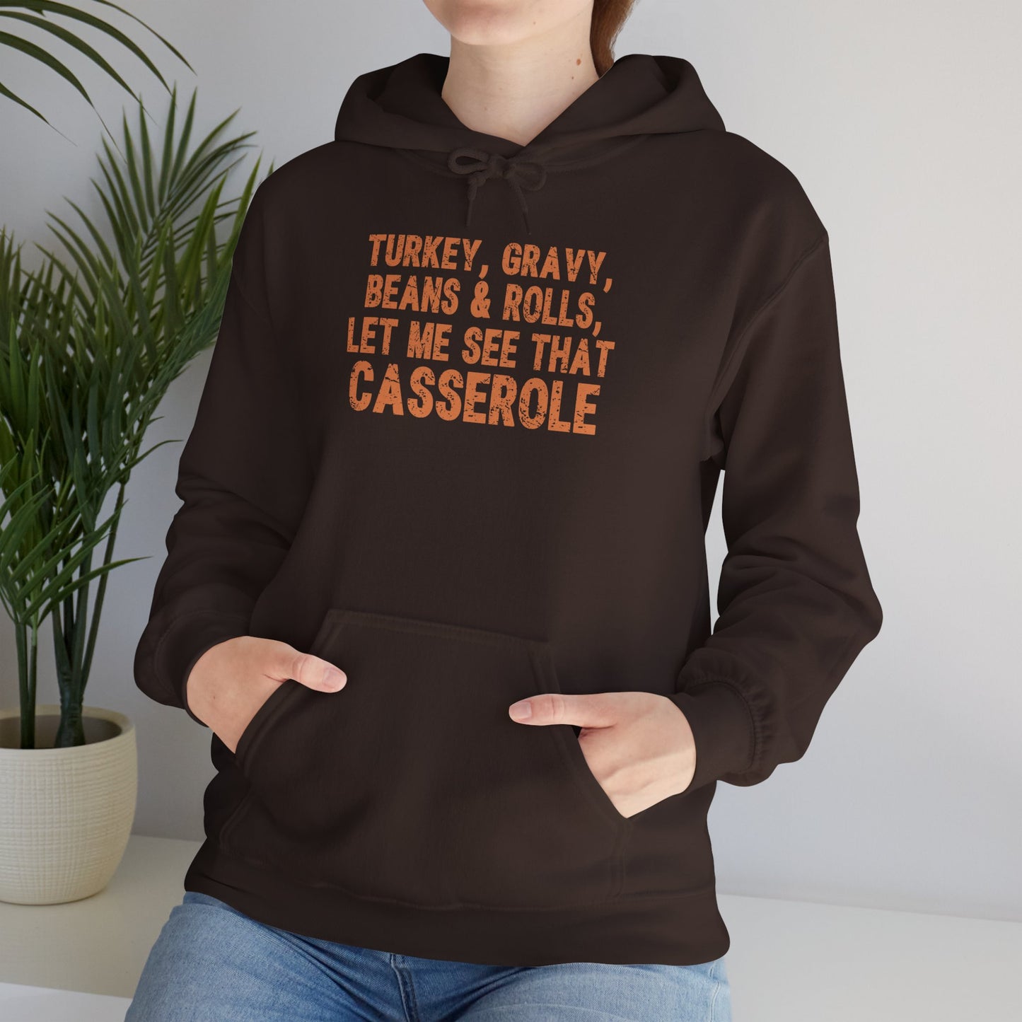 Turkey, Gravy, Beans & Rolls Thanksgiving Hoodie