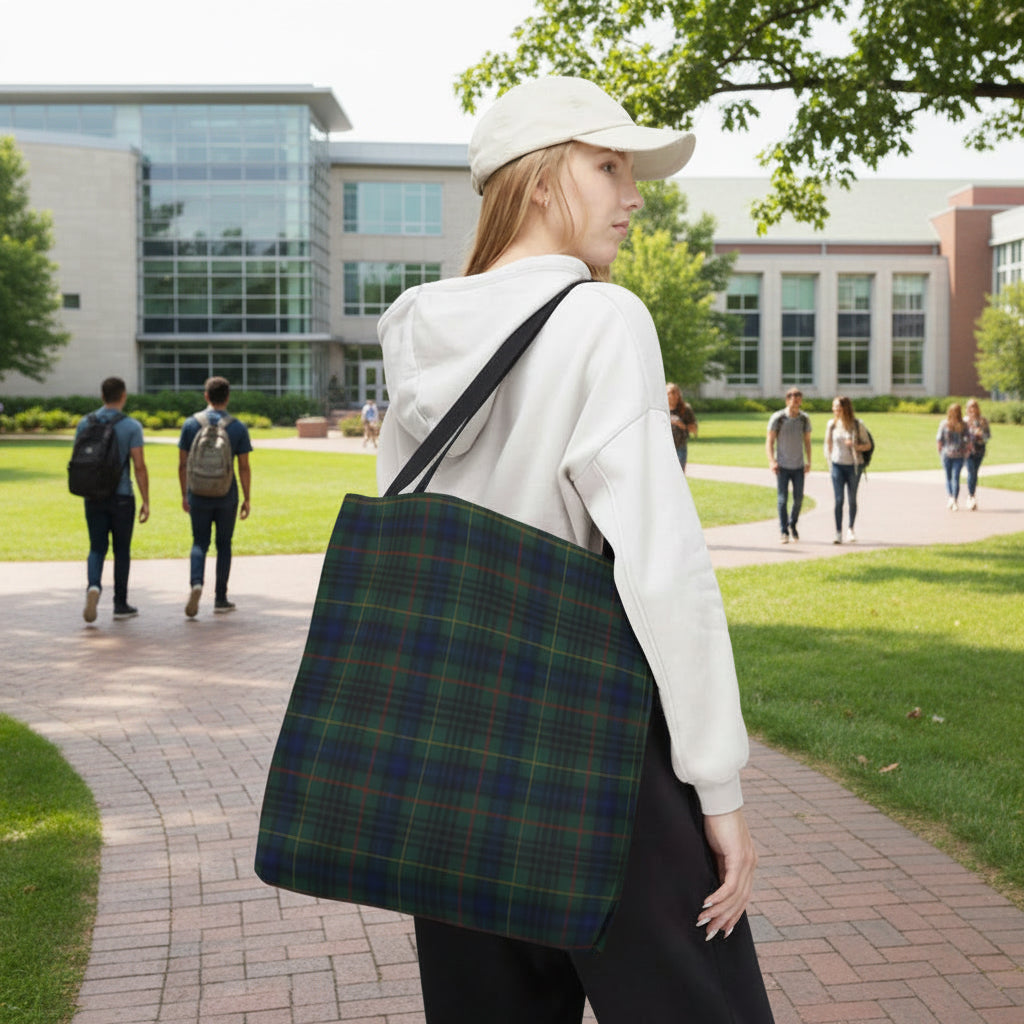 Hunting Stewart Plaid Tote Bag
