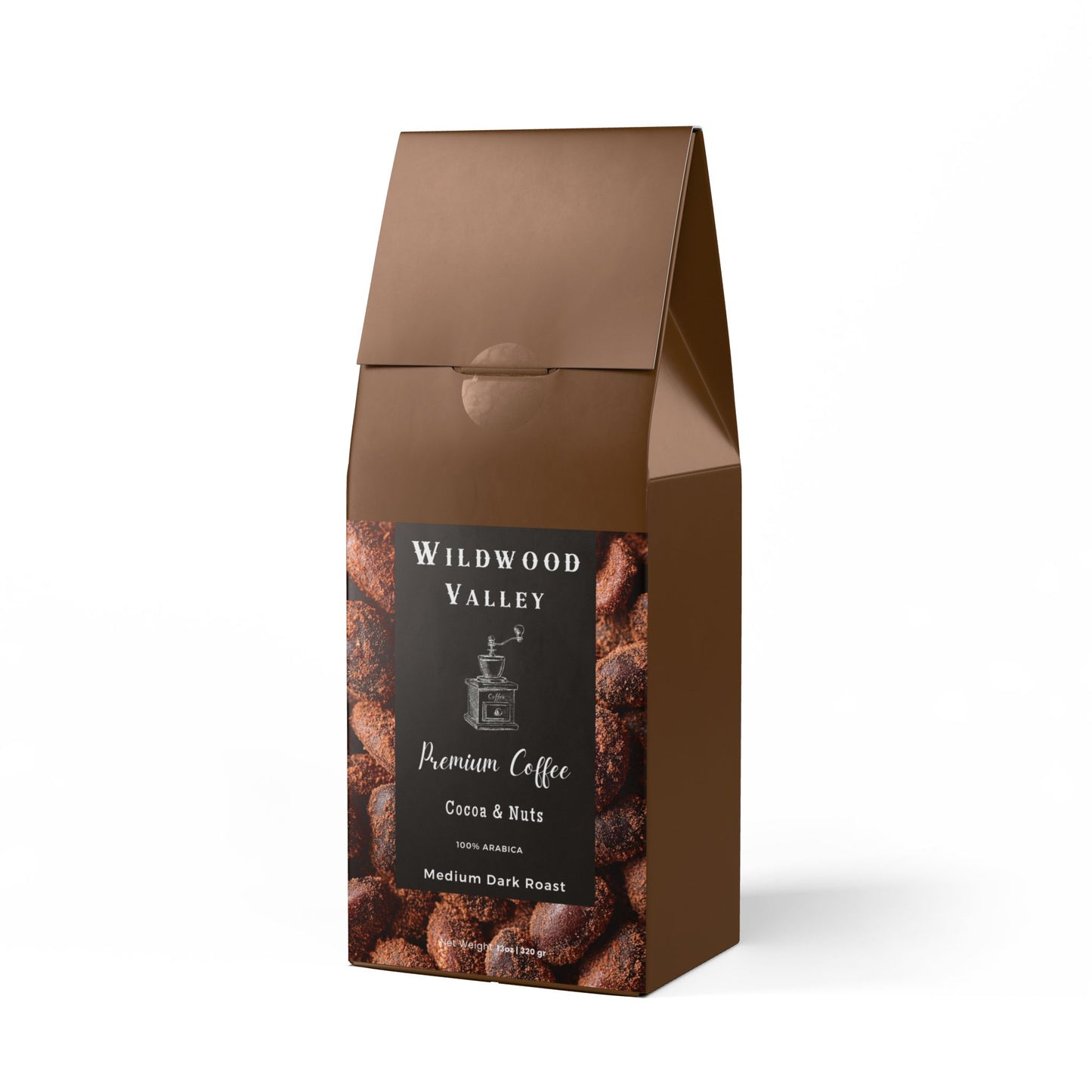 Cocoa & Nuts Coffee Blend (Medium-Dark Roast) 12oz