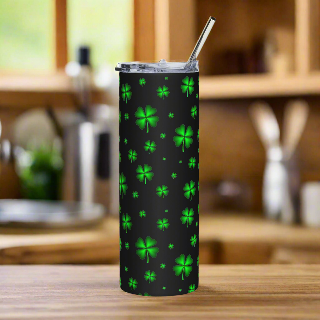 Four Leaf Clovers 20oz Stainless Steel Tumbler