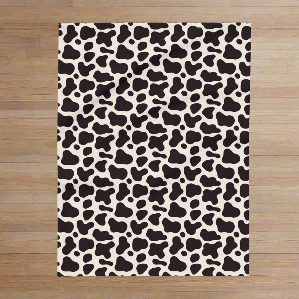 Cow Cattle Animal Print Arctic Fleece Blanket