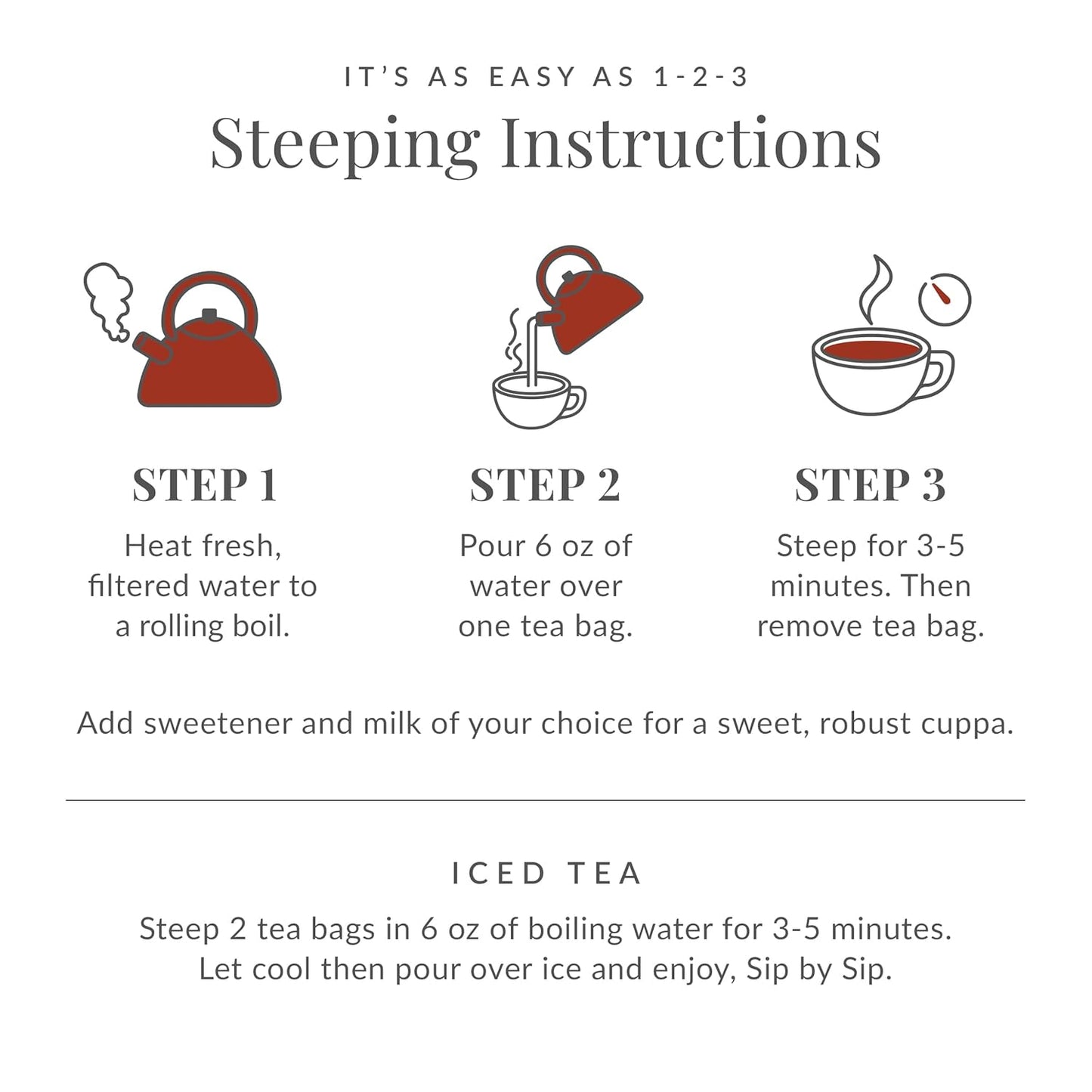 – Lucky Irish Breakfast Black Tea Bags, Naturally Caffeinated, 50 Servings