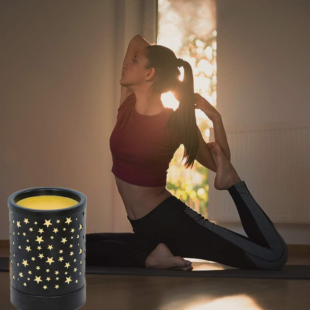 Metal Wax Melt Warmer Electric Wax Burner Melter Fragrance Warmer for Home Office Bedroom Living Room Gifts & Decor (Stars)