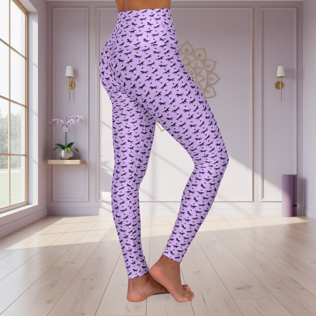 Horses & Hearts Lilac Leggings