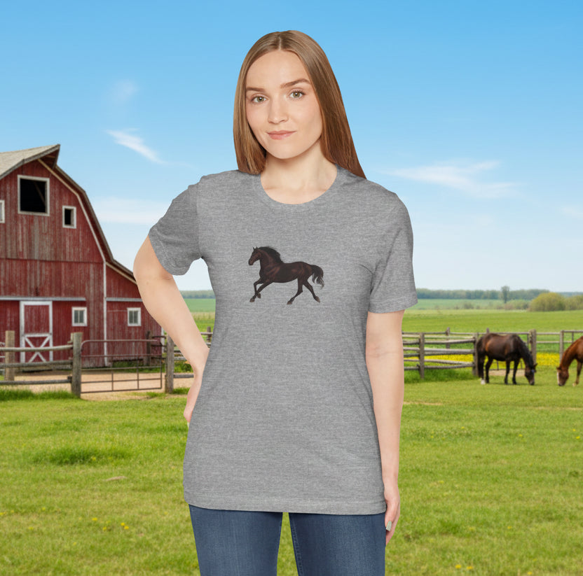 Dark Bay “Beauty”  Trotting Horse T-Shirt