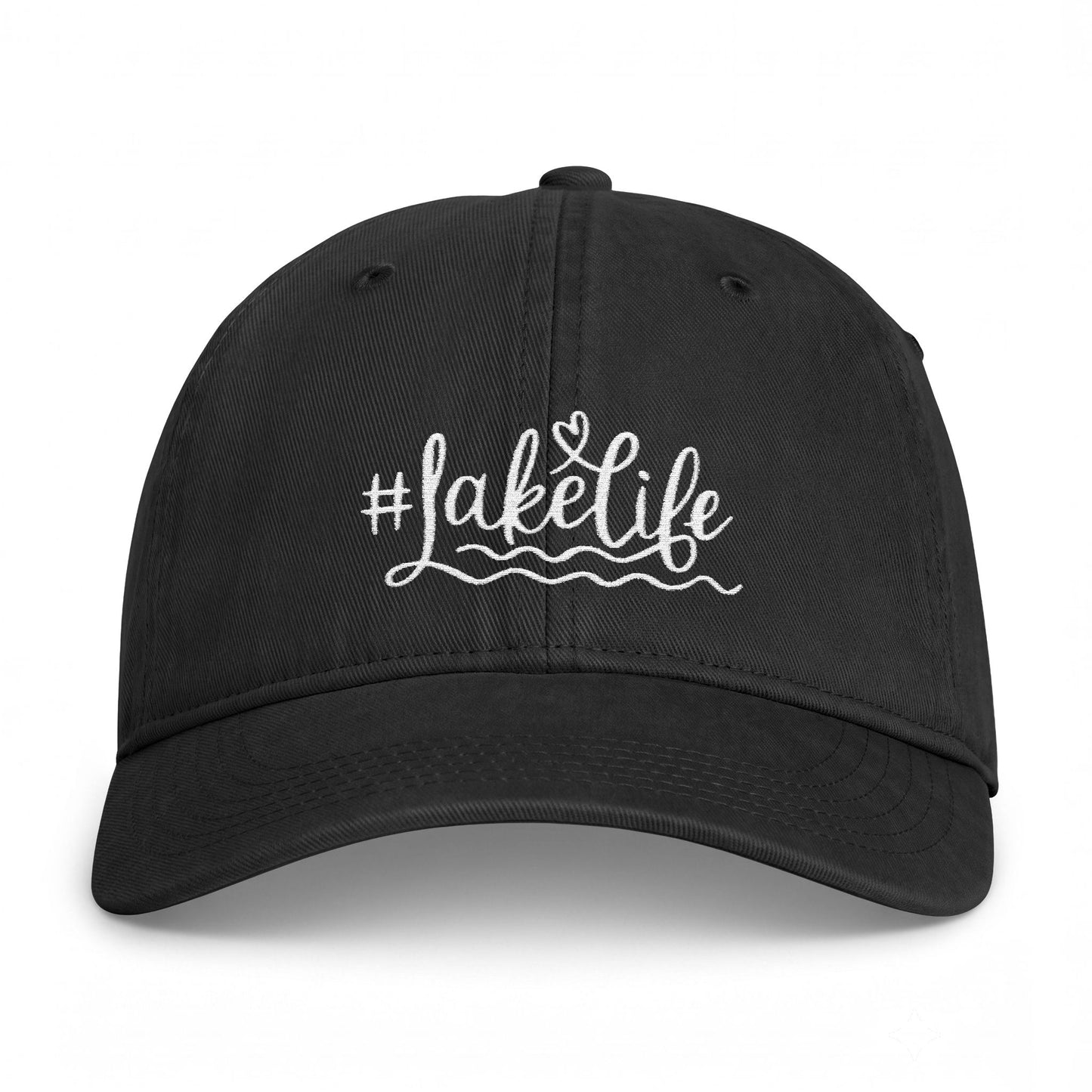 Lake Life Washed Cap | #LakeLife Embroidered Coastal Hat