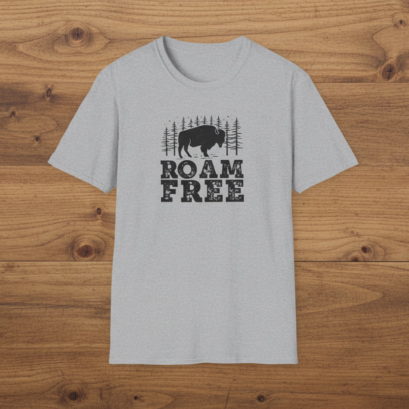 Roam Free Bison T-Shirt