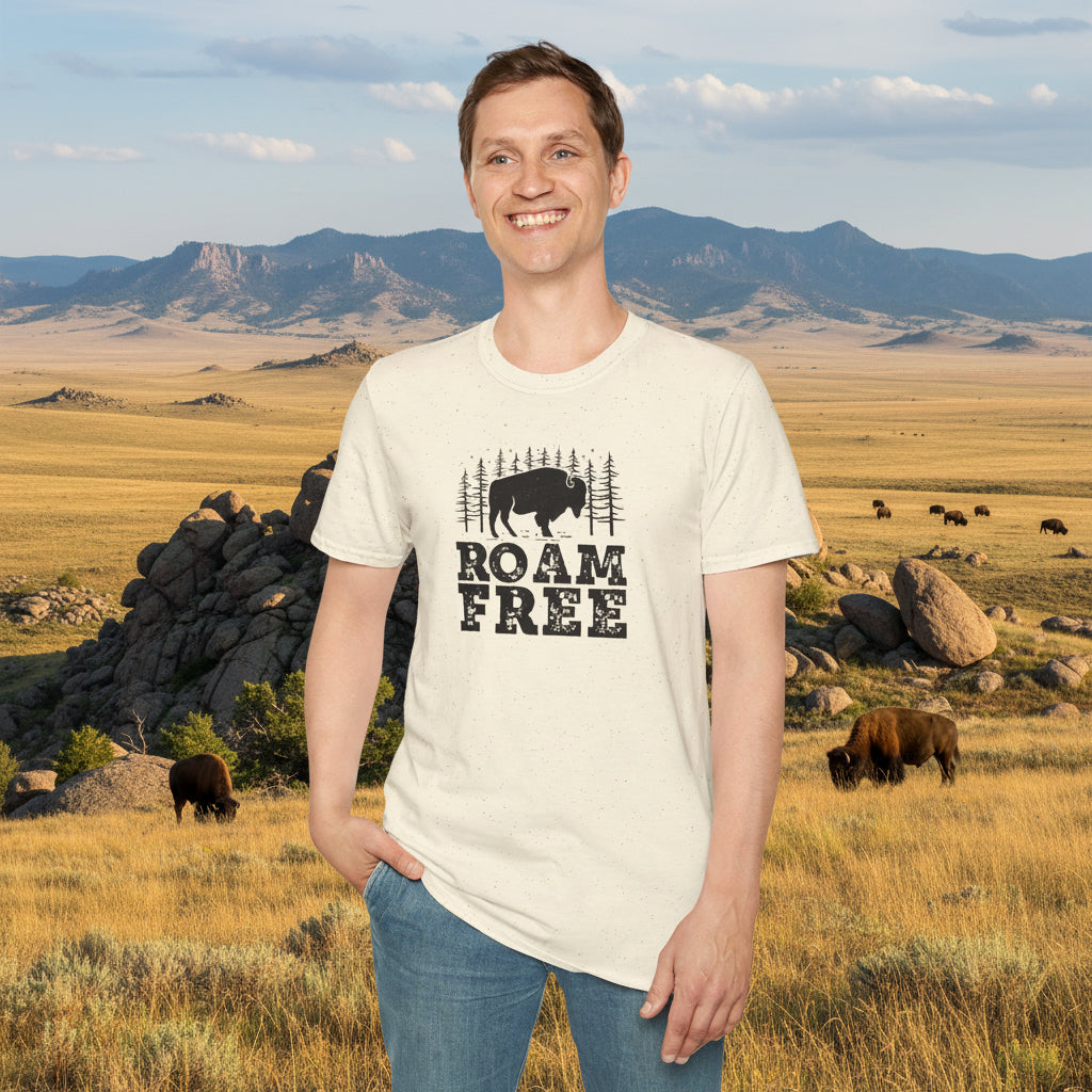 Roam Free Bison T-Shirt